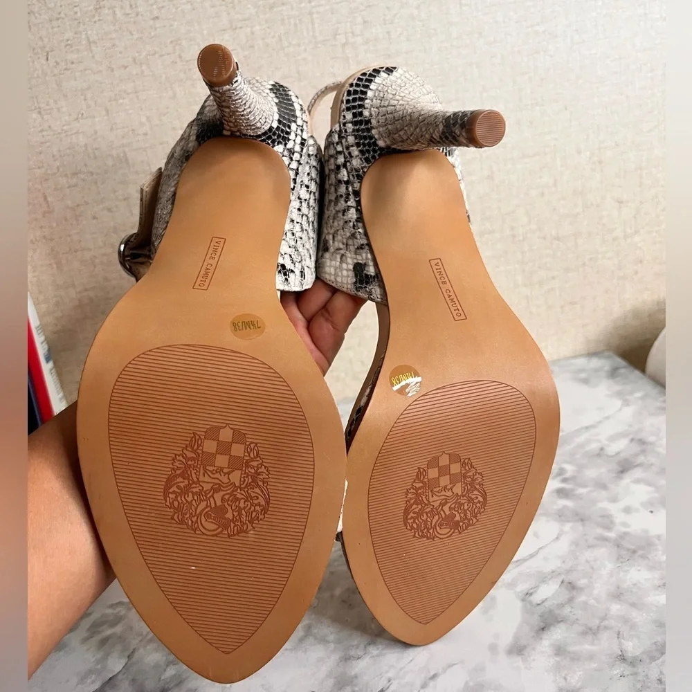 Vince Camuto Snakeskin Patterned Heels